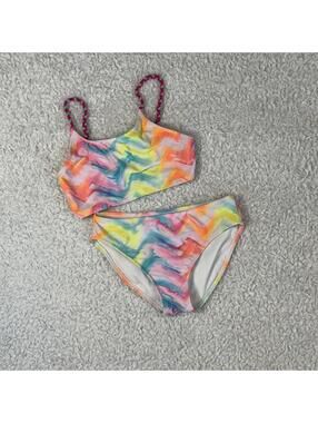 Girls More Than Magic Chevron Tie-Dye 2-piece Bikini Set (size XL 14/16) #TM225